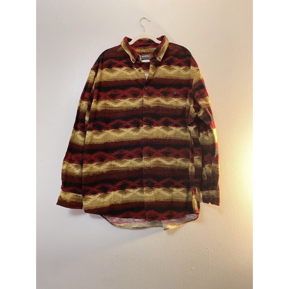 NWOT Woolrich Mens Ruby Navajo Blanket Western Button Down Flannel 2XL